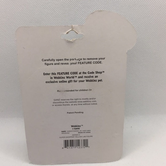 Webkinz Super Shopper Yellow Lab Figurine Ganz Toy - Picture 5 of 8